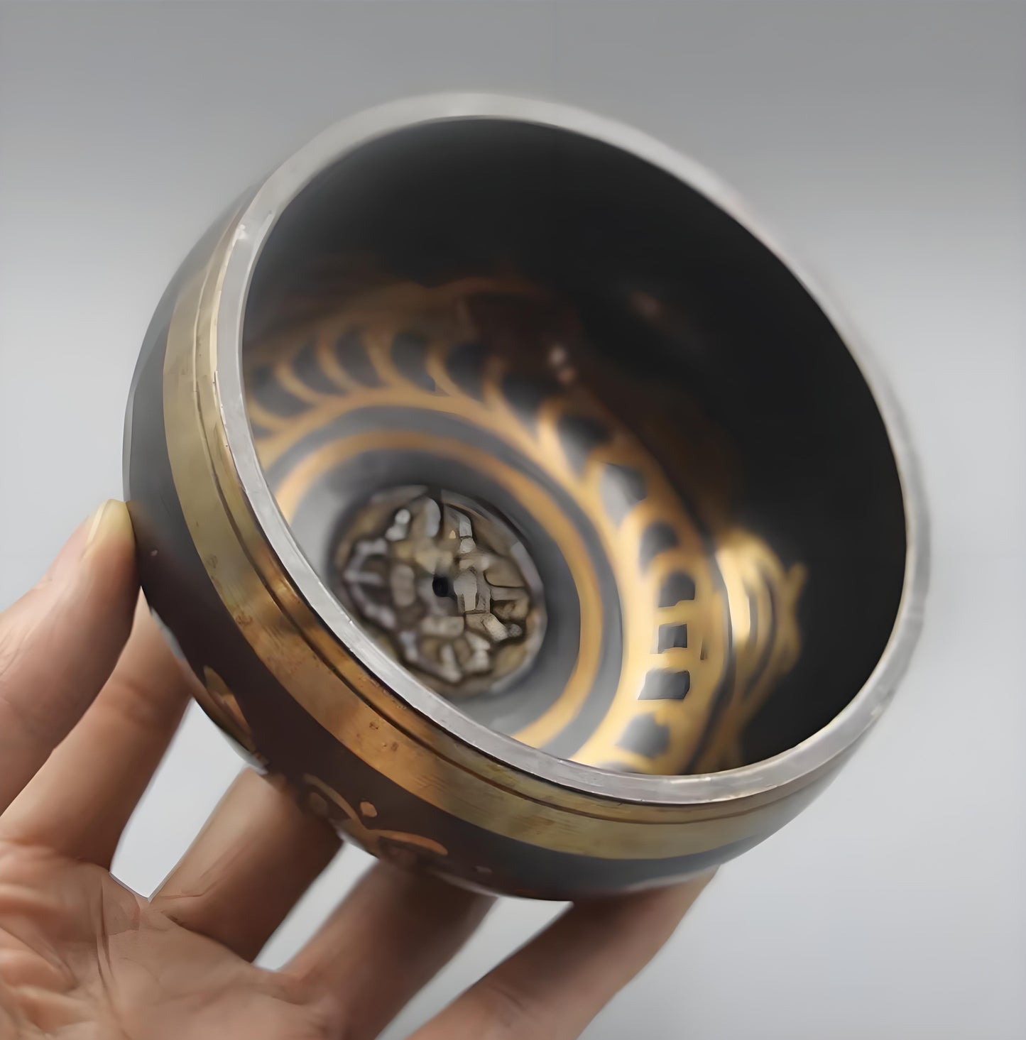 Handcrafted Tibet Singing Bowl Set with Wooden Mallet