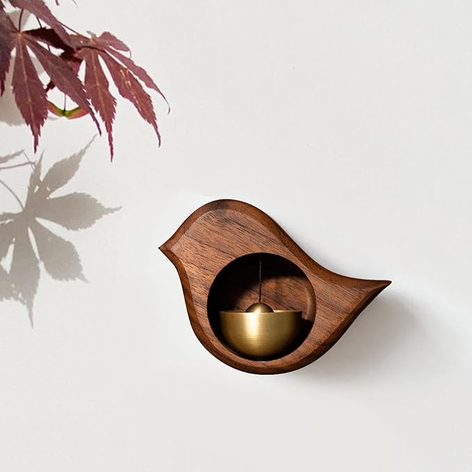 A pair of Dopamine Birdsong Door Bell - Himalaya bowl embedded